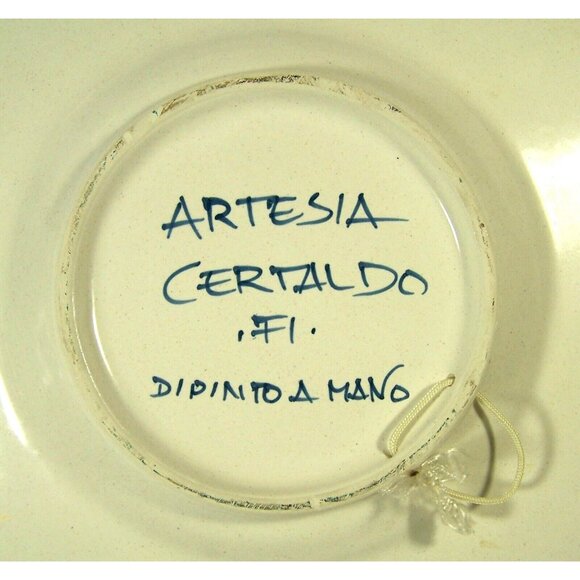Artesia Ceramics Certaldo Italy Tuscan Majolica Quality Originality Craftswomen - Picture 3 of 5